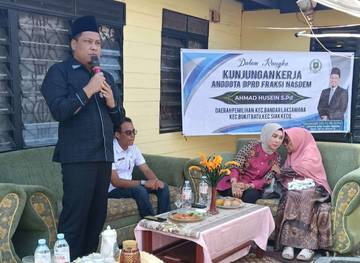 Legislator Nasdem Serap Aspirasi Warga Bukit Batu
