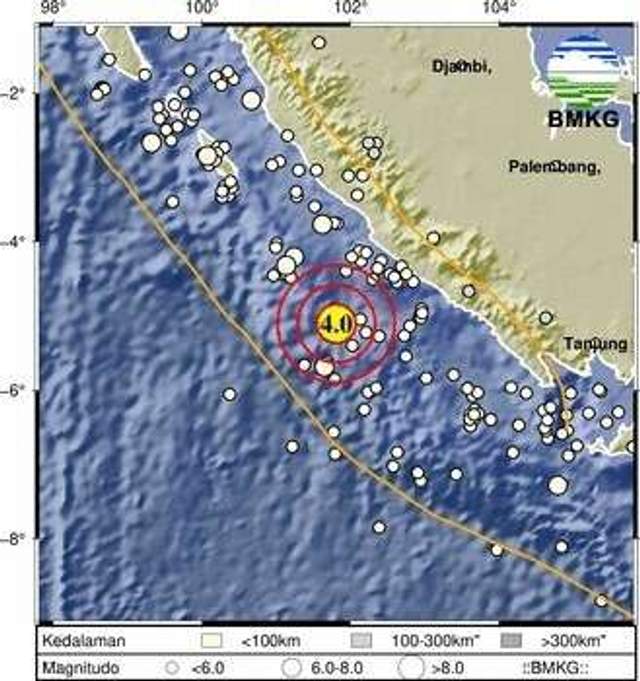 Dini Hari Tadi Enggano Diguncang Gempa  Magnitudo 4.0