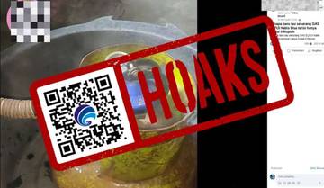 [HOAKS] LPG Bisa Terisi Kembali dengan Disiram Air Panas