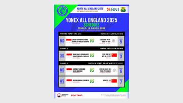 Jadwal Perempat Final All England 2025