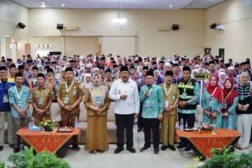 Sebanyak  423  CJH  Bengkulu Kloter 3 Padang diberangkatkan 