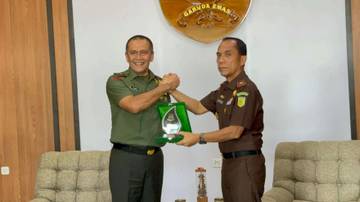 Kajati Bengkulu Kunjungi Danrem 041/GAMAS
