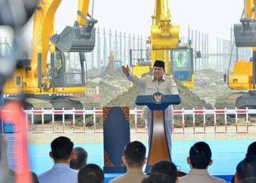 Presiden Prabowo Resmikan Groundbreaking Industri Baterai Listrik