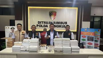 Polda Bengkulu Tangkap Tersangka Pengedar MCB Kelistrikan Palsu