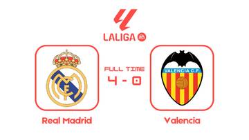 Bungkam Valencia, Madrid Kukuh di Puncak Klasemen LaLiga