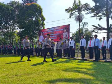 Polres Gelar Apel Siaga Bencana 2025