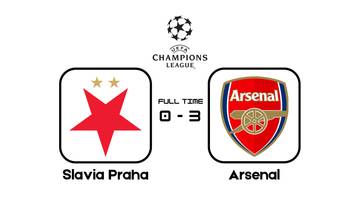 Arsenal Kalahkan Slavia Praha di Fortuna Arena