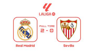 Kalahkan Sevilla 2-0, Madrid Pangkas Jarak Dengan Barcelona