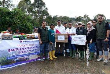 XLSMART Salurkan Donasi dari Sumbar hingga Pelosok Aceh