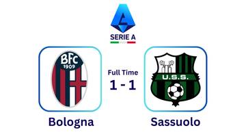 Sassuolo Tahan Imbang Bologna 1-1