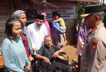 Peduli Kasih, Kapolda Groundbreaking Bedah Rumah Awal Tahun 