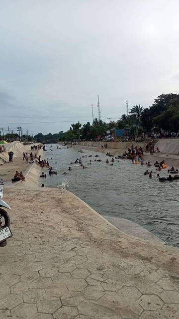 Irigasi Bendung Seluma Ramai Dikunjungi Warga Usai Renovasi