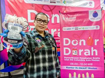 Aksi Sosial XLSMART Gelar Donor Darah-Pemeriksaan Kesehatan