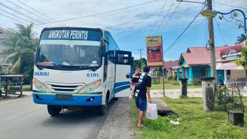 Layanan Bus Damri Bengkulu-Kaur Kembali Berjalan