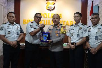 Perkuat Sinergitas, Lapas Arga Makmur Kunjungi Polres BU