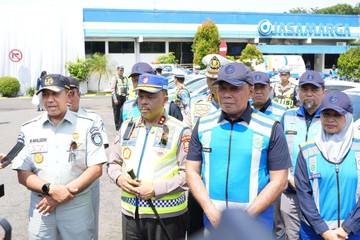 Sinergi Pengamanan Arus Mudik-Balik, JR Ikuti Apel Jatim