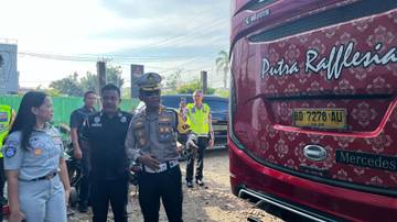 JR-Bengkulu bersama Mitra Lanjut Pengawasan Armada Angkutan Umum 