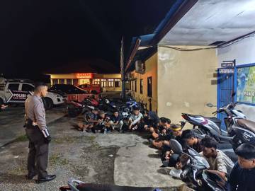 Gelar Aksi Balap Liar, Belasan Anak  di Biak Diamankan 