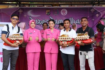 Bazar Ramadan Digelar Polres Biak  Numfor dan Yayasan Kemala Bhayangkari