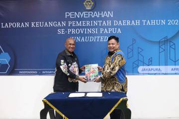 LKPD Biak Numfor 2024 Diserahkan Kepada BPK RI Papua 