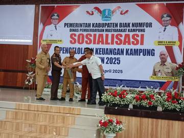 Hindari Korupsi DPMK Biak Gelar Sosialisasi Bagi Aparat Kampung 