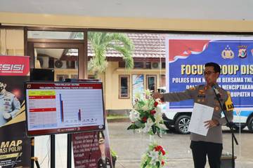 FGD Polres Biak Numfor Hasilkan Surat Pernyataan Bersama