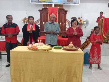 Warga GKI IS Kijne  Peringati Dua Momen bersejarah