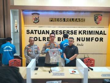 Kurang 24 Jam,Polres Biak Tangkap Pelaku Kasus 351