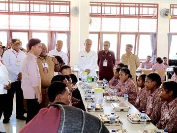 Wapres RI Tinjau Fasilitas Sekolah Rakyat Biak Numfor