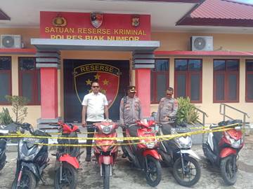 Polres Biak Gelar Press Release Kasus Curanmor Tinggi