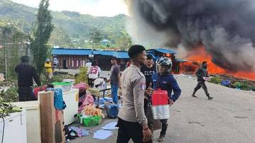  Dampak Kebakaran di Papua Pegunungan, Ratusan Bagunan Ludes 