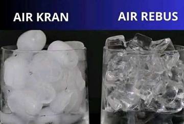 Es Batu Air Masak dan Air Mentah Berbeda?