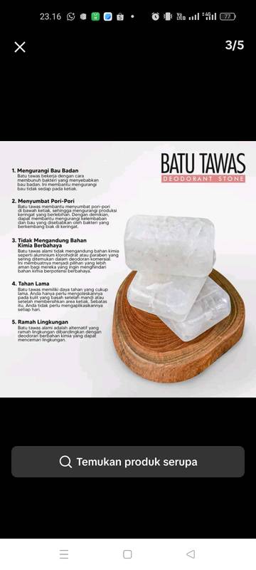 Manfaat Tawas Sebagai Deodoran Alami