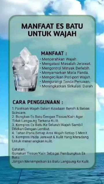 Manfaat Kompres Wajah dengan Batu Es