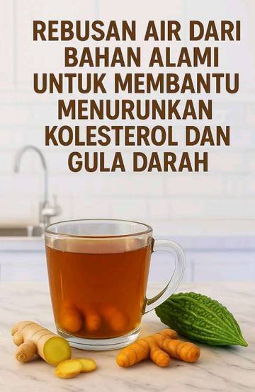 Rebusan Alami untuk Menurunkan Kolesterol dan Gula Darah