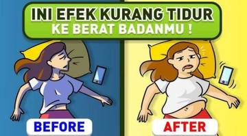 Ini Efek Kurang Tidur terhadap Berat Badan