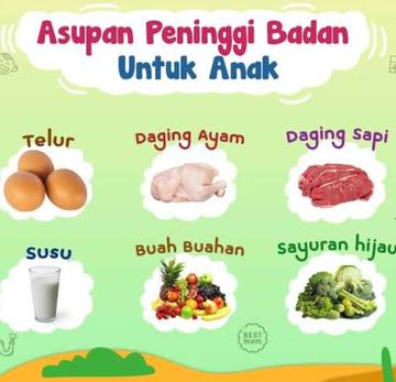 Asupan Makanan Agar Anak Tumbuh Tinggi Maksimal