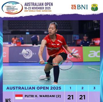 Australia Open 2025, Putri KW Melaju ke Semifinal
