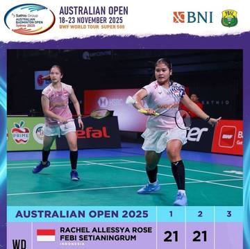 Rachel/Febi Melesat ke Final Australia Open 2025