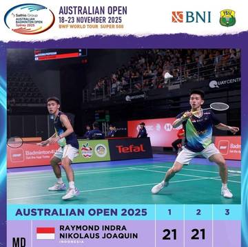 Kalahkan Unggulan Kedua, Raymond/Indra ke Final Australia Open