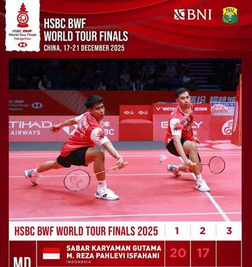 BWF World Tour, Sabar/Reza Kalah Dari Pasangan Korea