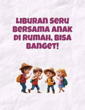 Liburan Bermanfaat, Meski di Rumah Aja