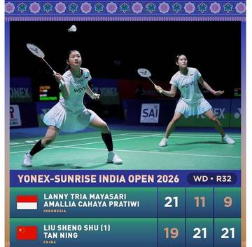 Dikalahkan Unggulan Pertama, Lanny/Tiwi Tersingkir Dari India Open