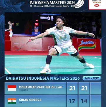Ubed, Pastikan Diri ke-16 Besar Indonesia Masters 2026