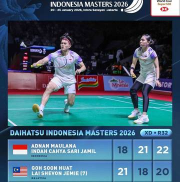 Adnan/Indah Comeback, Dan Melaju ke-16 Besar Indonesia Masters