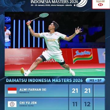 Alwi Jejakan Kaki di Final Indonesia Masters 2026