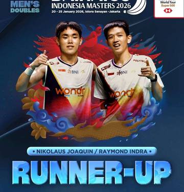 Raymond/Joaquin Runner Up Indonesia Masters 2026