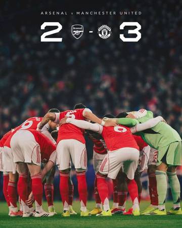 Arsenal Dipermalukan MU 3-2 di Kandang Sendiri