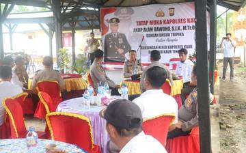 Kunker Kapolres Kaur ke Polsek Jajaran Disambut Hangat