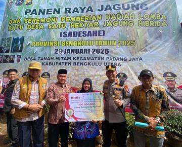 Kapolres Kaur Apresiasi Desa Pelajaran II Juara SADESAHE